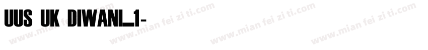 UUS UK DIWANI_1字体转换